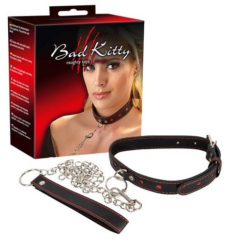 COLLAR Y CORREA BAD KITTY