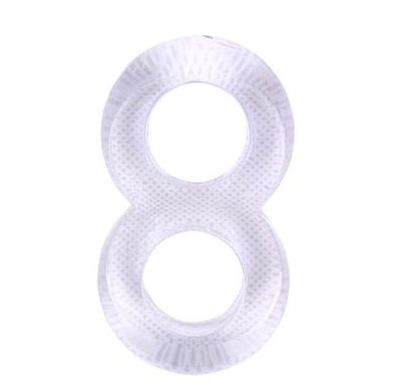 ANILLO DOBLE DUO COCK 8 TRANSPARENTE