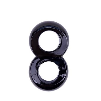 ANILLO DOBLE DUO COCK 8 NEGRO