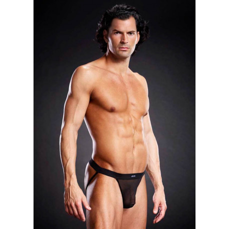 SUSPENSORIO TRANSPARENTE BLUE LINE NEGRO L/XL