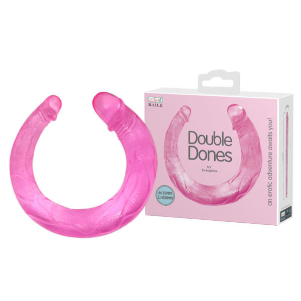 DOBLE DONES 42 CM. ROSA