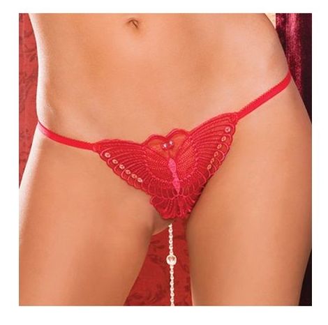 TANGA MARIPOSA ROJA MADAME