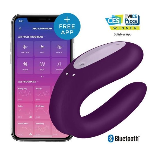 SATISFYER DOUBLE JOY APP VIOLETA