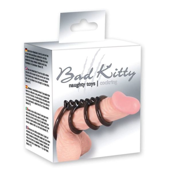 ESTIMULADOR 4 AROS BAD KITTY