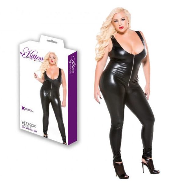 BODYSTOCKING WET LOOK XXL