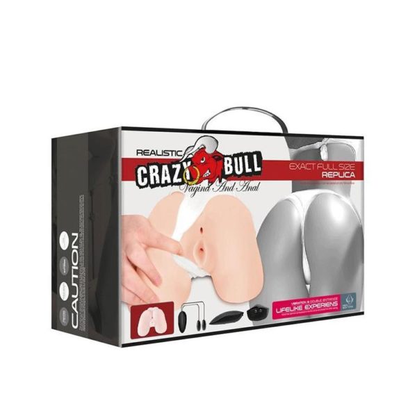 VAGINA ANO VIBRA 18.5 CM CRAZY BULL