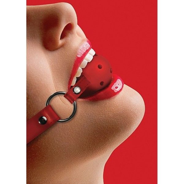 MORDAZA OUCH TRANSPIRABLE ROJA