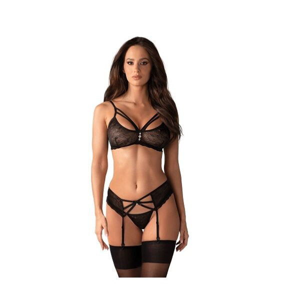 CONJUNTO TRES PIEZAS 818 NEGRO S-M