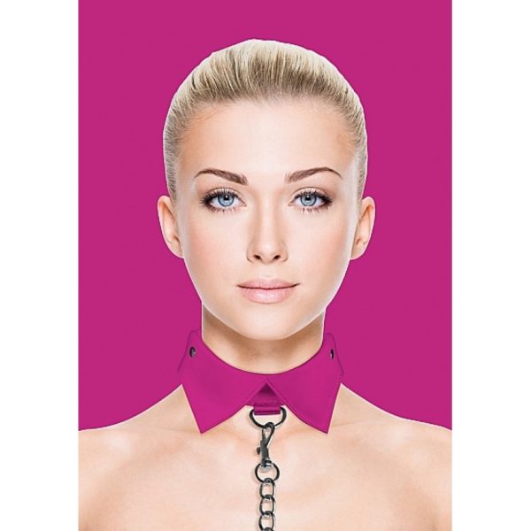 COLLAR CORREA OUCH ROSA