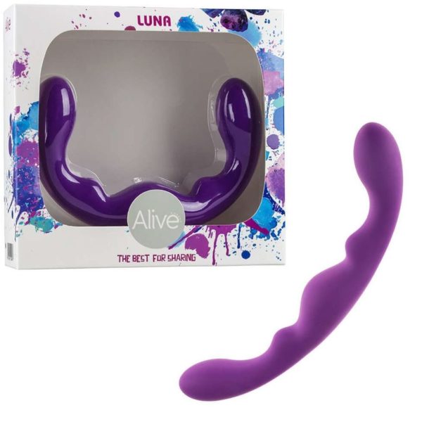 DOBLE SILICONA LUNA 25 CM
