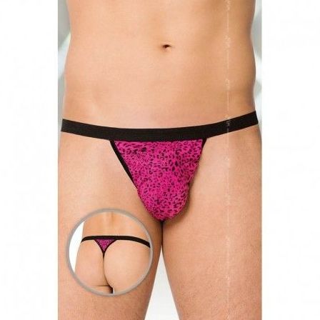 TANGA LEOPARDO ROSA T.U.