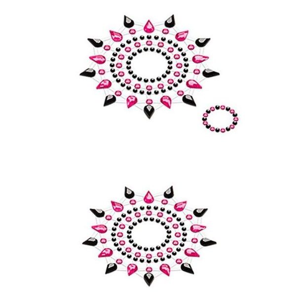 CUBREPEZONES GLORIA ROSA/NEGRO