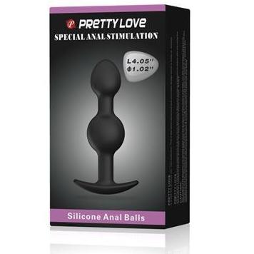 SILICONE ANAL BALLS 10.2 CM.