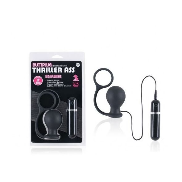 ANILLO CON PLUG ANAL CON VIBRACION THRILLER
