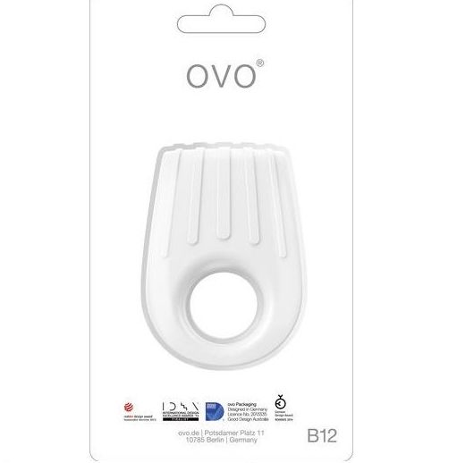 ANILLO VIBRADOR OVO B12 BLANCO