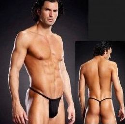 TANGA NEGRO BLUE LINE X/XL