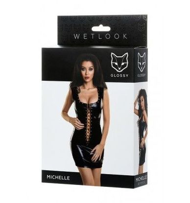 VESTIDO MICHELLE WETLOOK M