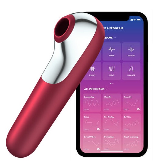 SATISFYER DUAL LOVE APP ROJO