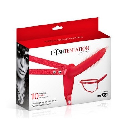 ARNES FETISH TENTACION ROJO RECARGABLE