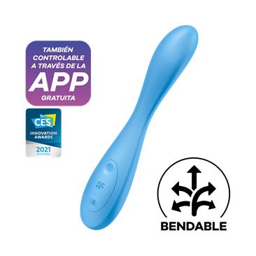 SATISFYER G-SPOT FLEX 4 APP AZUL