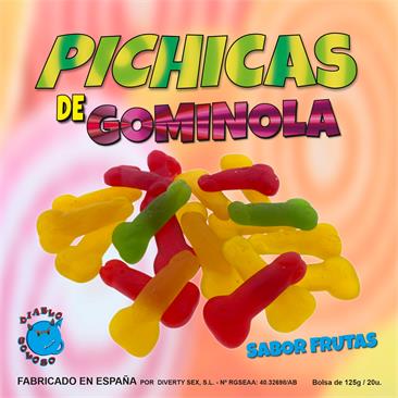 PICHICHAS GOMINOLA FRUTAS 125 GRS