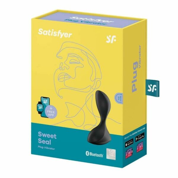 SATISFYER PLUG ANAL VIBRA APP SWEET SEAL