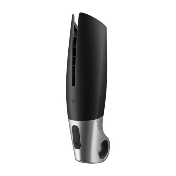 SATISFYER POWER MASTURBATOR-NEGRO Y PLATA