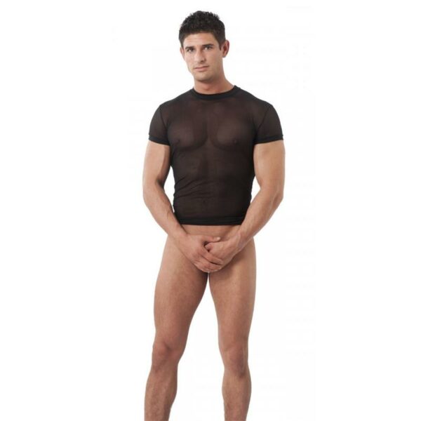 CAMISETA REJILLA NEGRO M-L