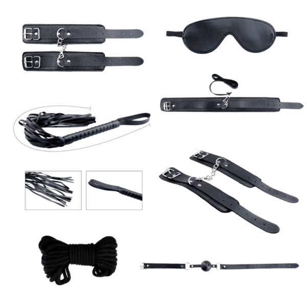 KIT ALIVE BDSM 8 PIEZAS NEGRO
