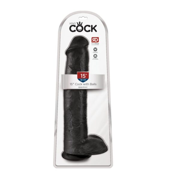 KING COCK 15 38 CM NEGRO