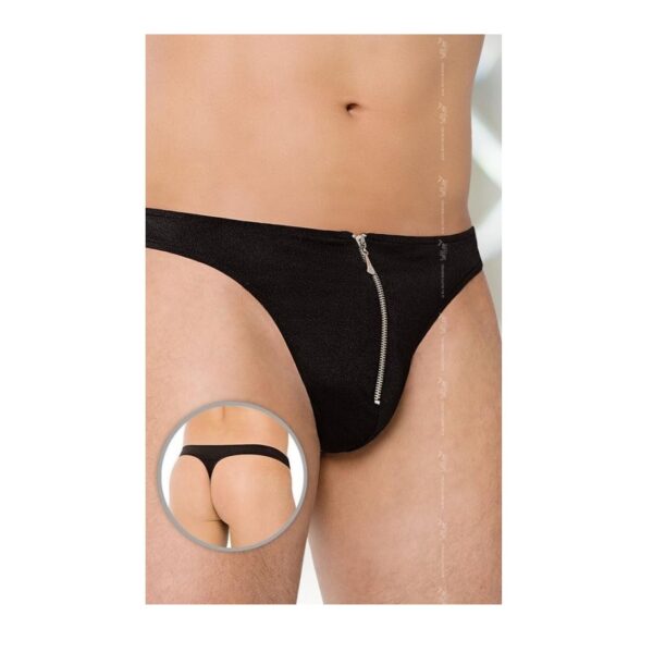 TANGA SLC4501 CREMALLERA NEGRO XL