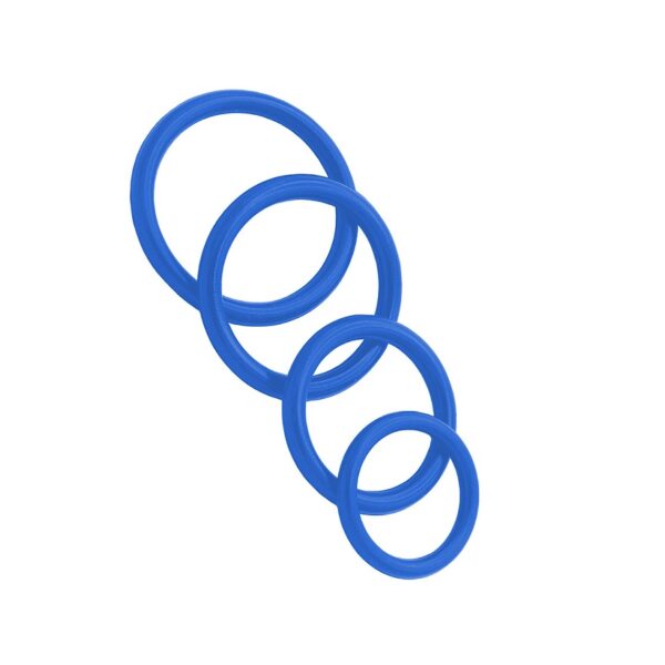 SET 4 ANILLOS AZULES