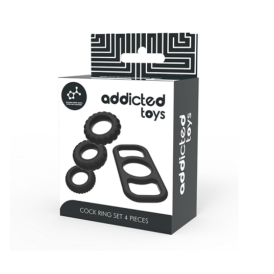 KIT 4 ANILLOS ADDICTED