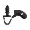 COCK CAGE PLUG BLACK VELVETS - Imagen 2