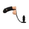 COCK CAGE PLUG BLACK VELVETS - Imagen 3