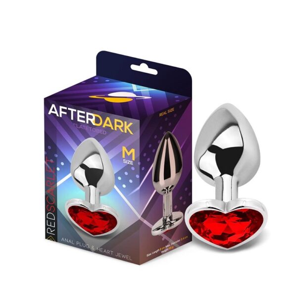 PLUG JOYA AFTERDARK CORAZON M ROJO