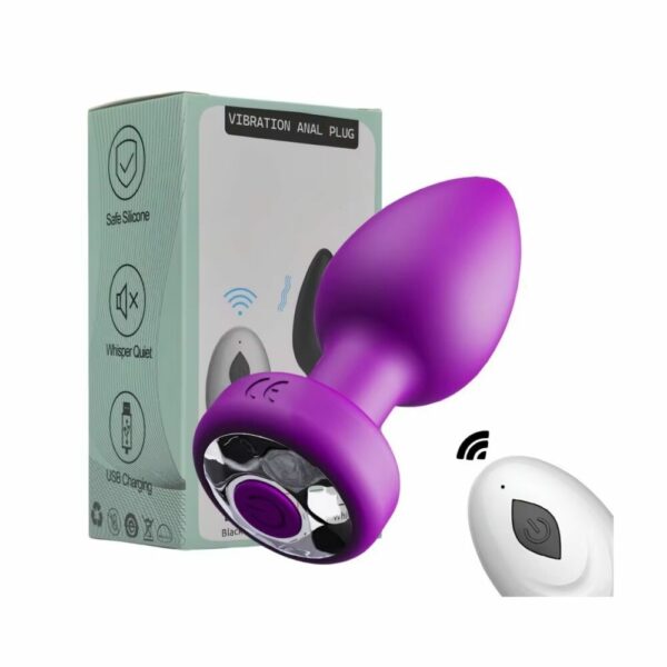 PLUG 10 VIBR SILICONA MORADO USB