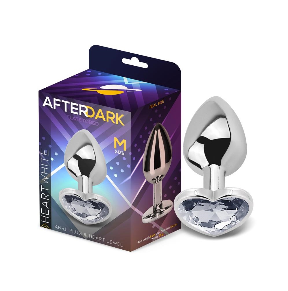 PLUG JOYA AFTERDARK CORAZON M TRANSPARENTE