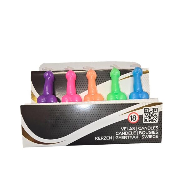 SET 5 VELAS FORMA PENE
