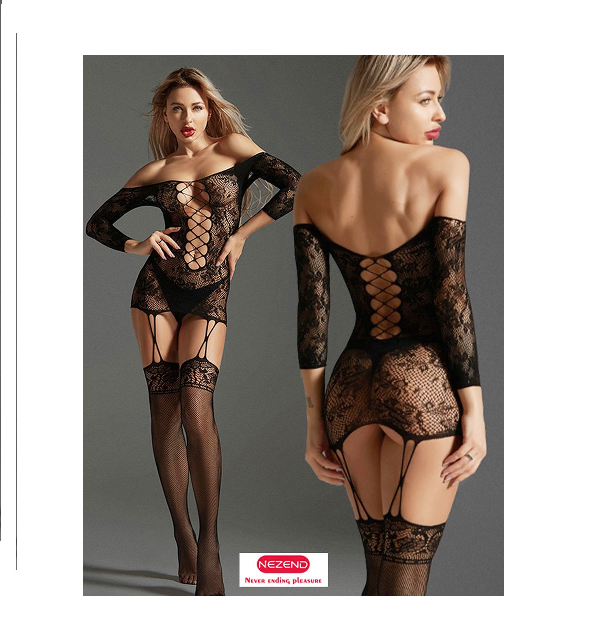 VESTIDO CINDYLOVE LIGA Y MEDIAS