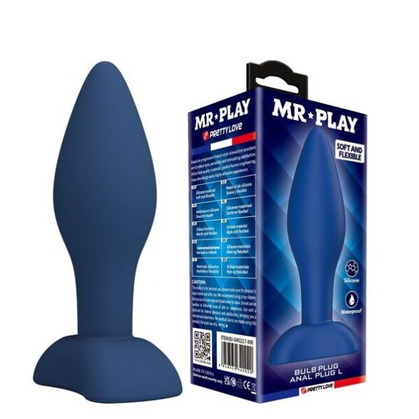 MR PLAY PLUG SILICONA AZUL L