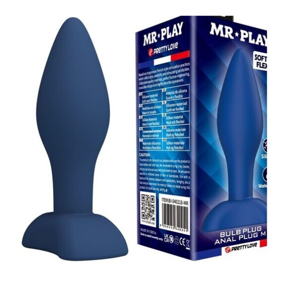 MR PLAY PLUG SILICONA AZUL M