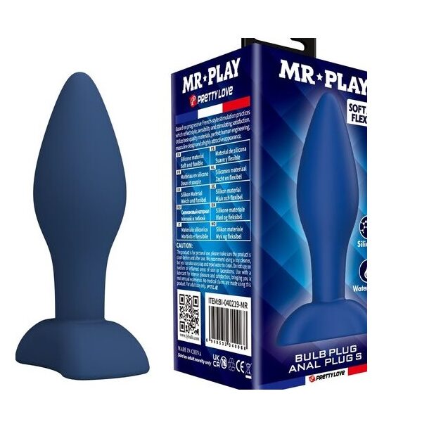 MR PLAY PLUG SILICONA AZUL S